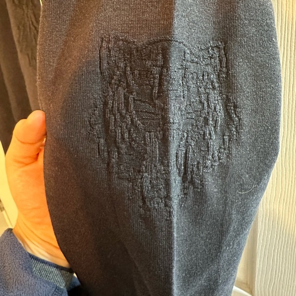 Kenzo Paris Black  Tiger Knit Sweater | New With Tags ptp22.5 - Picture 5 of 8